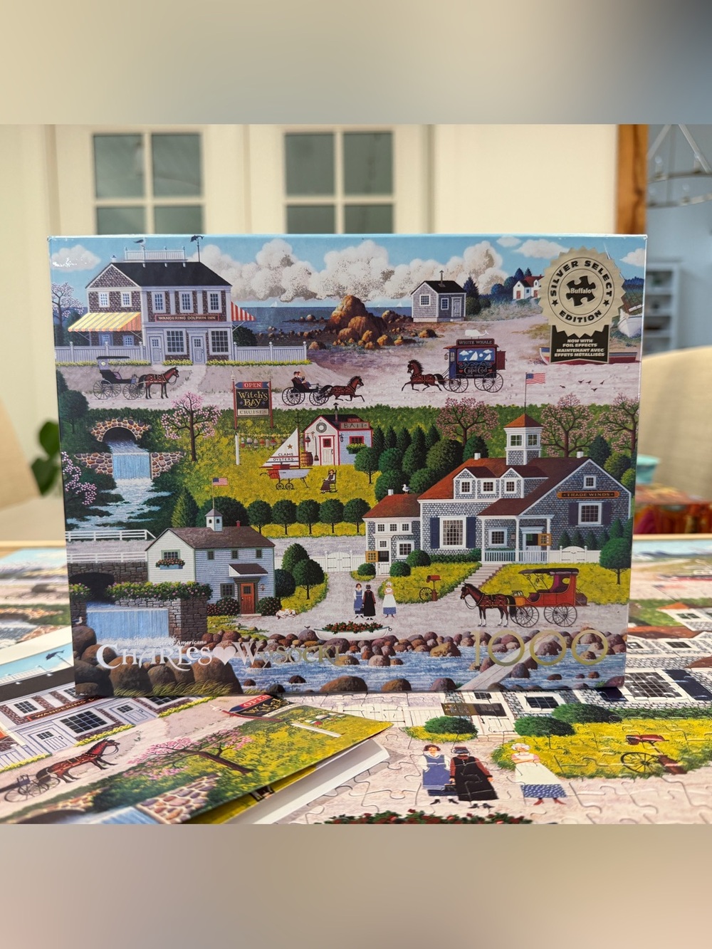 Charles Wysocki Harbor Village Scene 1000-Piece Puzzle